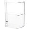 Plymor Clear Acrylic Locking Display Case with Angled Sides and Sliding Back, 1 Shelf